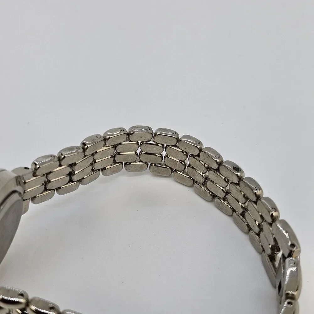Novelle Women's Watch 26MM Blue Dial Crystal Bezel Gray‎ Bracelet 7
